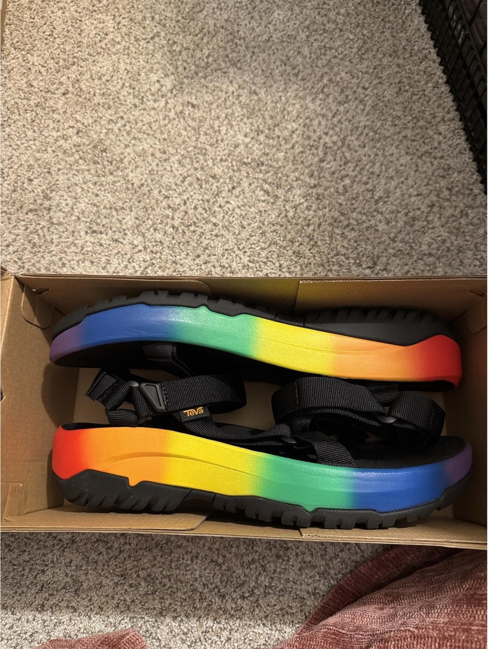 Teva Hurricane XLT 2 Ampsole Brite Rainbow Sandals unisex pride